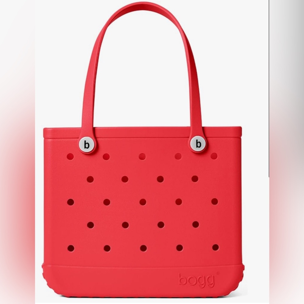 ***SOLD***BOGG BAG Red Tote with Polka Dot Design